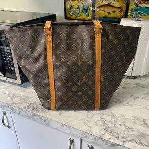 Louis Vuitton large monogram tote vintage purse